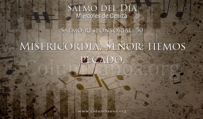 Salmo responsorial: 50